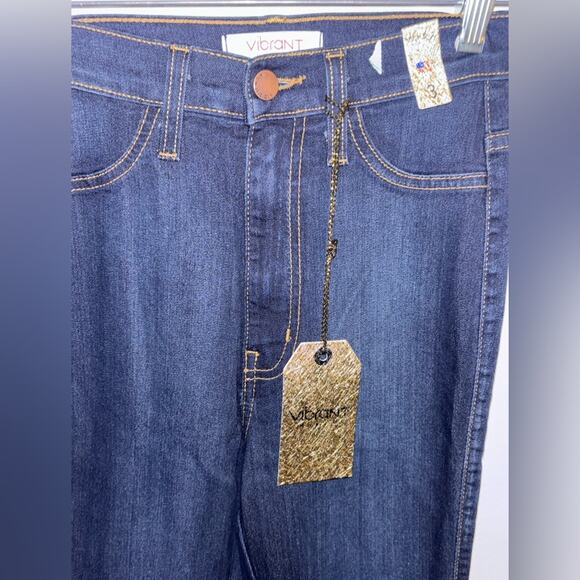 NWT Vibrant M.I.U Women's Dark Blue Skinny Jeans 25 Y2K - Picture 9 of 10